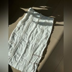 Free people white Midi skirt